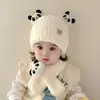 Gorro de bebé con diseño de nariz de oso, gorro tejido lindo de invierno para niños y niñas, gorro cálido para bebés y niños pequeños