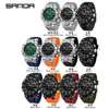 Reloj Digital Popular Sanda Versión Coreana Multifunción Doble Pantalla Luminoso Impermeable para Deportes de Montañismo al Aire Libre Reloj para Hombre