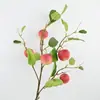 Galho de Maçã Simulada 90cm Decoração de Sala de Estar Decoração de Casa Adereço de Arranjo de Cena com Folhas e Frutas Adereço de Fotografia