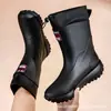 Botas de Lluvia Impermeables Transfronterizas para Padres e Hijos para Hombres y Mujeres, Botas de Lluvia de Media Pantorrilla a la Moda, Zapatos de Agua Antideslizantes para Cocina, Senderismo y Pesca
