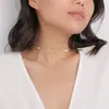 Collar con Colgante de Mariposa Nuevo Transfronterizo Cadena para Clavícula Estilo Bohemio Joyería Linda para Mujeres Regalo para Hermanas