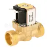 Fornecimento de Válvula Solenoide de Entrada de Água de Cobre Maciço de 6 Pontos, Válvula Solenoide de Entrada de Água Normalmente Fechada 12V 24V 220V