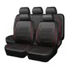 Funda Universal de Cuero PU de Una Pieza para Asientos Delanteros Dobles de Coche para Comercio Exterior, Funda de Cojín de Asiento Popular de Venta Transfronteriza, Adecuada para Todas las Estaciones