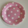Platos de Papel Desechables 7 pulgadas Impresos con Puntos de Colores Suministros para Fiesta de Cumpleaños Platos de Papel Transfronterizos Material Ecológico