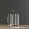 Vaso de vidro transparente arranjo de flores nutritivo de água Ma Zui madeira hidropônica rico bambu tubo reto sala de estar ornamentos ins-style high-end