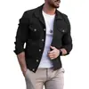 Moda Masculina Casual Europea y Americana Transfronteriza Ropa Exterior Color Sólido Corte Delgado Cuello Alto Cardigan para Hombre Ropa para Hombre Chaqueta Deportiva Casual