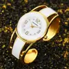 Ogyawatch Nuevo Reloj Pulsera Popular Transfronterizo para Mujer, Reloj de Pulsera Abierto Dorado, Reloj de Cuarzo de Nicho