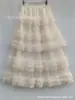 Vestido Largo Estilo Hada de Nicho 2026 con un Ambiente Minimalista Estilo Coreano, Falda de Media Capas Estilo Pastel con Parches de Malla 4809
