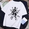 2025 Exportación Naruto Anime Nueva Talla Europea Casual Holgada Manga Corta Cuello Redondo Camiseta Tops para Estudiantes Hombres y Mujeres
