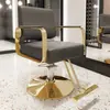 Cadeira de barbeiro salão de cabeleireiro banqueta para corte de cabelo salão de beleza área de permanente e coloração assento elevatório cadeira de salão de beleza