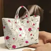 Plataforma independiente Temu nueva bolsa de mano transfronteriza impermeable PVC+lienzo para el trabajo portátil bolso de hombro bolsa de mano