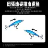 Isca Aerodinâmica para Arremesso de Longa Distância com Três Anzóis, Padrão de Escamas de Peixe, Isca de Pesca para Peixes Pequenos, Isca Artificial