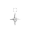 Pingente de Estrela de Titânio G23, Piercing Labial, Piercing de Orelha Zircônia com Rosca Interna, Brinco Piercing em Formato de Bala, Liga de Titânio