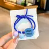 Atacado de Fábrica Laços de Cabelo Infantis Cordinhos de Cabelo de Estrela de Cinco Pontas Doces para Bebês Elásticos de Alta Elasticidade Duráveis Cordinhos de Cabelo com Contas de Desenho Animado
