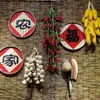 Cesta de Bambú Otoñal Exhibidor Decoración Cosecha Granja Verduras Especialidades Locales Verduras Secado al Sol Festival de Otoño Jardín de Infancia Otro