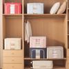 Caja de Almacenamiento de Ropa y Edredón, Caja Organizadora para Armario Doméstico, Cesta de Almacenamiento de Ropa de Tela Oxford, Caja de Almacenamiento de Tela Plegable