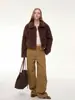 Nuevo abrigo de piel de borrego rizado tipo oso de peluche 2026 para mujer, estilo corto de otoño e invierno, chaqueta de algodón talla petite