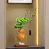 Adornos Creativos para un Hogar Armonioso y Próspero, Pino de Bienvenida, Mueble de TV de Sala de Estar de Alta Gama, Decoración de Gabinete Vertical para Nicho para Mudarse a un Nuevo Hogar