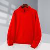 Suéter cardigã de veludo de raposa prateada grosso camisa publicitária macacão casaco gola alta roupas de grupo forradas com lã roupas de aula logotipo