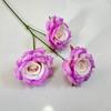 Flores Artificiales Wuqing Rosa Diamante de 3 Cabezas Flores Artificiales Decorativas Flores Artificiales Austin Arreglo de Piso para Sala de Estar Boda Flores de Boda