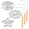 Molde para Freír Transfronterizo Aleación de Aluminio Cuchara Antiadherente para Pasteles de Aceite, Rábano Rallado, Cuchara para Pastel de Camarones, Molde para Hornear, Gadgets de Cocina