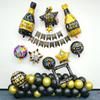 Balón de estrella de cinco puntas de película de aluminio de 18 pulgadas feliz año nuevo globo de papel de aluminio Arreglo de celebración de reunión anual de fiesta de Año Nuevo