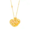 Set de Joyería Étnica Chapado en Oro de Xinjiang con Diamantes, Collar de Candado de Bendición, Pulsera, Joyería de Nuevo Estilo Chino