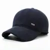 Boné de Beisebol Casual Simples para Outono e Inverno para Pessoas de Meia-Idade e Idosos para Viagens ao Ar Livre para Pai e Avô Chapéu Espessado Quente com Proteção para as Orelhas