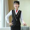 Colete de Alfaiataria para Garçom Roupas de Trabalho para Recepção de Balcão Atendimento Temperamento Profissional Catering Feminino Roupas de Trabalho para Hotel
