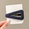 Pasador Exquisito de Gama Alta Coreano para Otoño e Invierno, Pinza BB para Mujer, Pasador Estilo Maillard Preppy, Pasador para Flequillo, Adorno para el Cabello