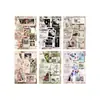 Producto popular transfronterizo: Colección Flower Note Time pegatinas de papelería creativas, pegatinas para estudiantes, pegatinas para agenda, materiales para agenda con relieve dorado