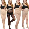 Medias Negras Talla Grande 0D para Primavera, Otoño e Invierno, Estilo Ultradelgado, Medias Talla Grande para Mujer, Medias Negras Anti-Enganche