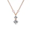 Colar Tendência Europeu e Americano com Pingente em V Usa Cristal Element Swarovski Moda Ins Colar para Mulheres