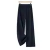 Pantalones Rectos de Pierna Ancha para Mujer, Bestseller de Otoño, Tiro Alto, Sueltos, Adelgazantes, Para Ir al Trabajo, Estilo Simple, Pantalones de Moda para Mujer