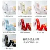 Empaque de Flores Estampado en Caliente Cinta de Poliéster Caja de Regalo para Pastel Cinta Decorativa Moño Accesorios Materiales Florales DIY
