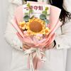Comercio Exterior Transfronterizo Ramo de Flores de Girasol Tejidas Producto Terminado Rosa de Ganchillo Hecha a Mano Flor Artificial Eterna Souvenir Al Por Mayor