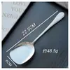 Espátula Pequeña de Acero Inoxidable Tamaño Pequeño Dormitorio Estudiantil Mini Espátula para Saltear Cocina Cocinar Olla Seca Teppanyaki Pequeños Utensilios de Cocina