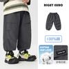 Calça Longa de Algodão Puro Estilo Europeu para Meninos Outono 2026 Nova Roupa Infantil Calça Cargo para Crianças Pequenas Primavera e Outono Calças Casuais