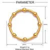 Pendente para Colar DIY de Aço Titânio Geométrico Vintage Fivela Ots Redondo Bambu Joker Aço Inoxidável Colar Brincos Pingente