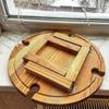 Mesa de Comedor de Madera Personalizada Multifuncional y Conveniente Plegable Mesa de Picnic para Exteriores Fabricante Venta al por Mayor