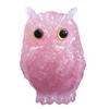 Adornos de animales de grava de cristal de resina con explosiones transfronterizas, imitación de jade, amatista en polvo, búho de cristal, decoración de escritorio, regalo
