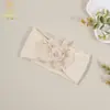 Outono e Inverno Europeu e Americano Novo Infantil Fofo Flores Alto Valor Faixas de Cabelo Largas Bebê Recém-nascido Elástico Macio Faixas de Cabelo de Nylon