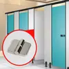 Accesorios de herrajes para bisagras de mamparas de baño público, acero inoxidable grueso, auto-cierre, elevación, plegado plano, bisagra de puerta
