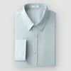 Jaqueta Camisa Casual de Mistura de Algodão e Linho Oxford Masculina Nova Primavera 2025 Manga Longa Leve e Madura Roupa Externa Camisa de Polegada
