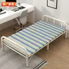 Cama de solteiro dobrável para uso doméstico, cama dobrável simples, cama de enfermagem para cuidados com a maternidade, cama de cochilo, cama de ferro para quarto de aluguel para adultos