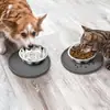 Fornecimento Exclusivo Transfronteiriço de Bandejas Redondas para Alimentação de Animais de Estimação, Tapetes Anti-Derramamento para Alimentação de Animais de Estimação, Tapetes de Silicone de Grau Alimentício para Lamber