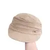 Gorra de estilo coreano con pliegues para equitación para mujer, un accesorio de invierno retro y versátil que hace que el rostro parezca más pequeño, una gorra de boina cálida y resistente al frío con visera de pico de pato