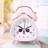 Reloj despertador de metal de 3 pulgadas con campana de dibujos animados, silencioso, para estudiantes, de noche, pequeño, lindo, creativo, campana, lote de Yiwu