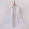Nuevo Pañuelo Envuelto Decorado con Lentejuelas Bordadas de Chifón Perlado Moda Malaya Indonesia Bufanda de Gasa para Mujer