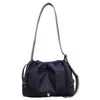 Bolso de mano retro de gamuza para principios de otoño de 2026, bolso de hombro, bolso cruzado, bolso tipo cubo plisado de nube de nicho